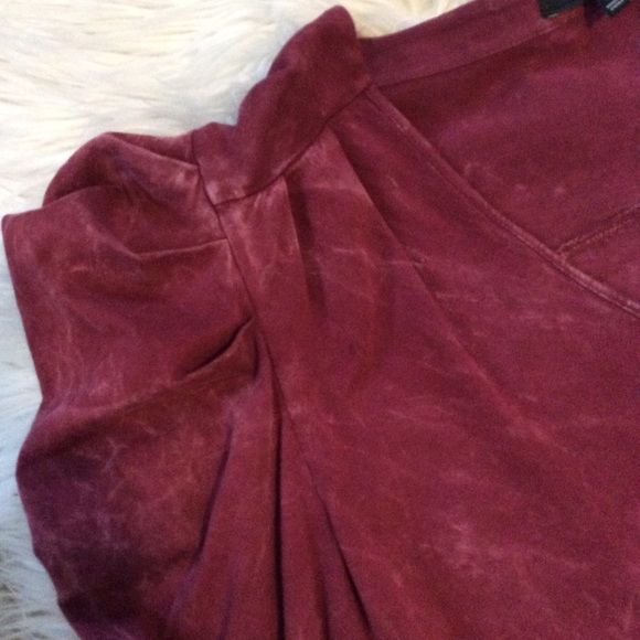 NWT 7FAM Puff-Shoulder Tie Dye Top - Picture 7 of 9